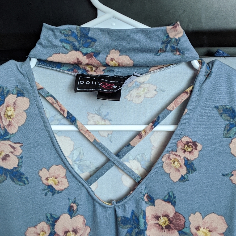 Cross V-Neck Top